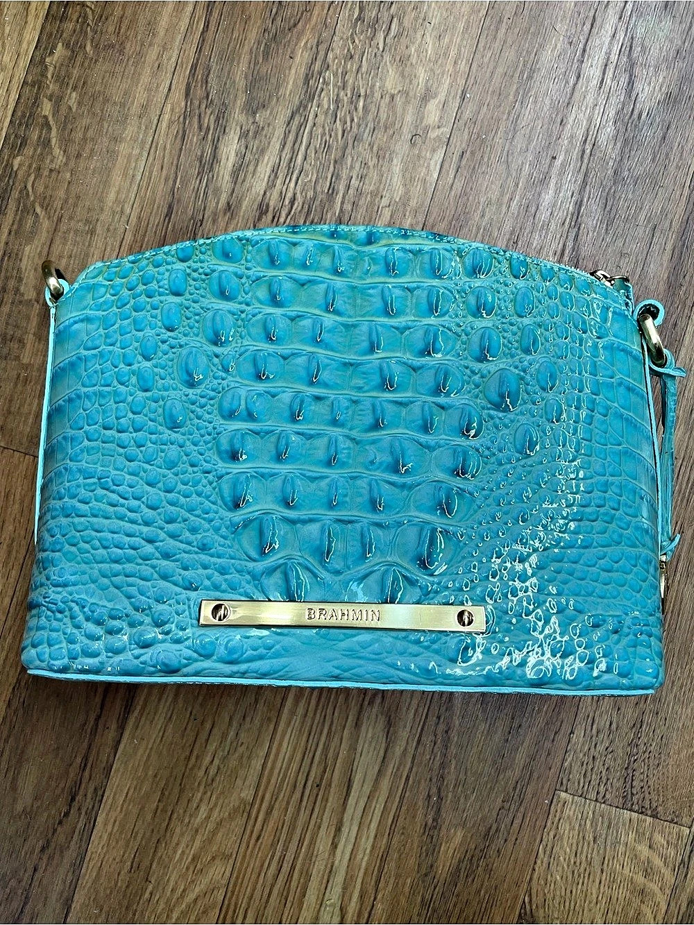 Brahmin Textured Crossbody Bag in Blue